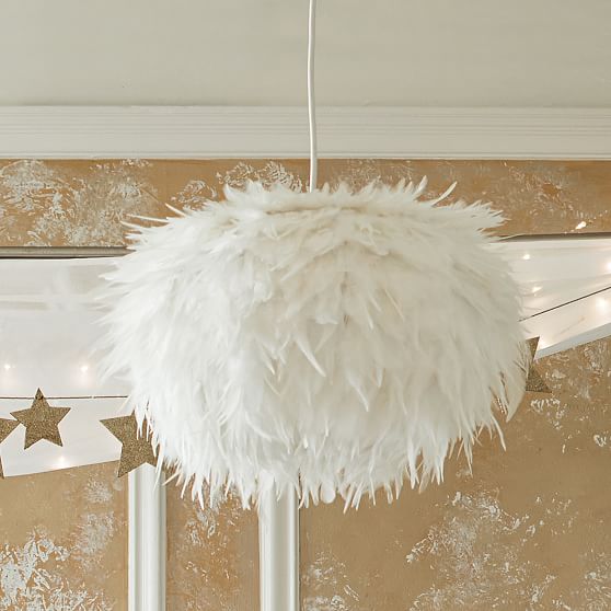 Feather Bedroom Pendant Light Pottery Barn Teen