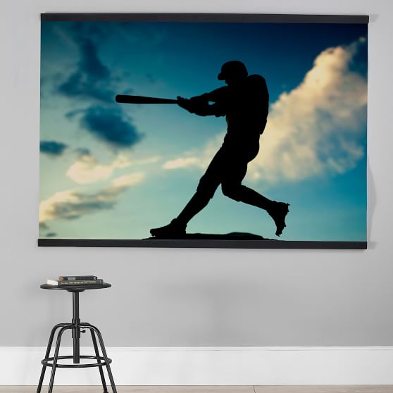 Varsity Baseball Wall Mural Wall Decor Pottery Barn Teen   Varsity Baseball Wall Mural C 