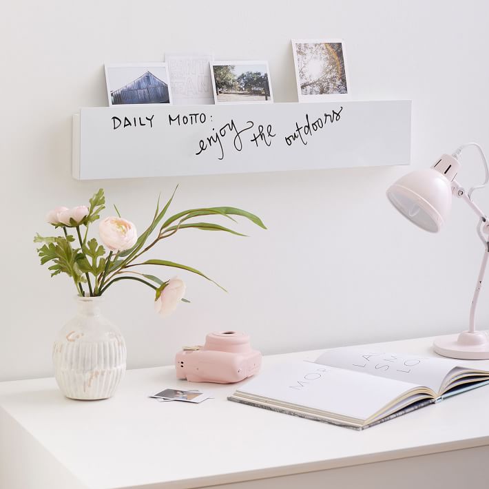 No Nails Whiteboard Photo Rail Pottery Barn Teen