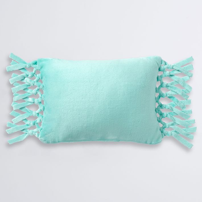 Bohemian Fringe Plush Pillow, 12
