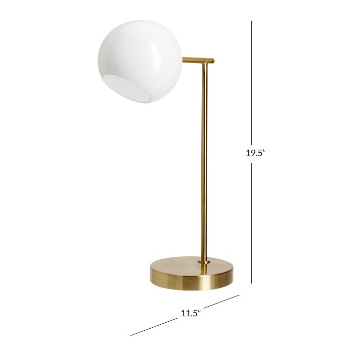 west elm x pbt Staggered Glass Table Lamp with USB Pottery Barn Teen