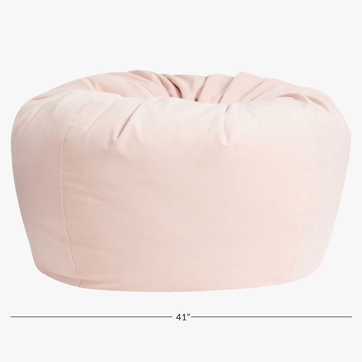 Everyday Velvet Bean Bag Chair Pottery Barn Teen