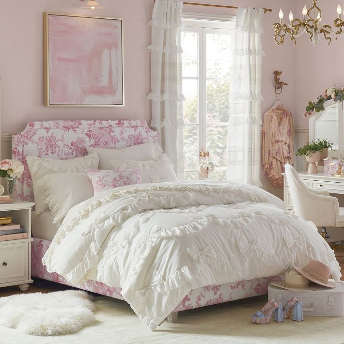 Dreamy Ribbon Ruffle Bedding Set