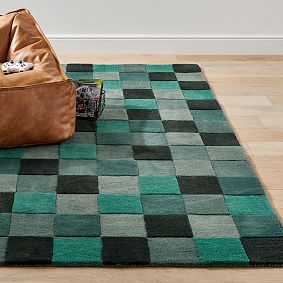 Minecraft Creeper Area Rug | Creeper Rug | 39-Inch Square Area Rug