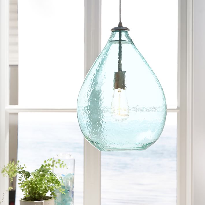 Oversized Glass Waterdrop Pendant