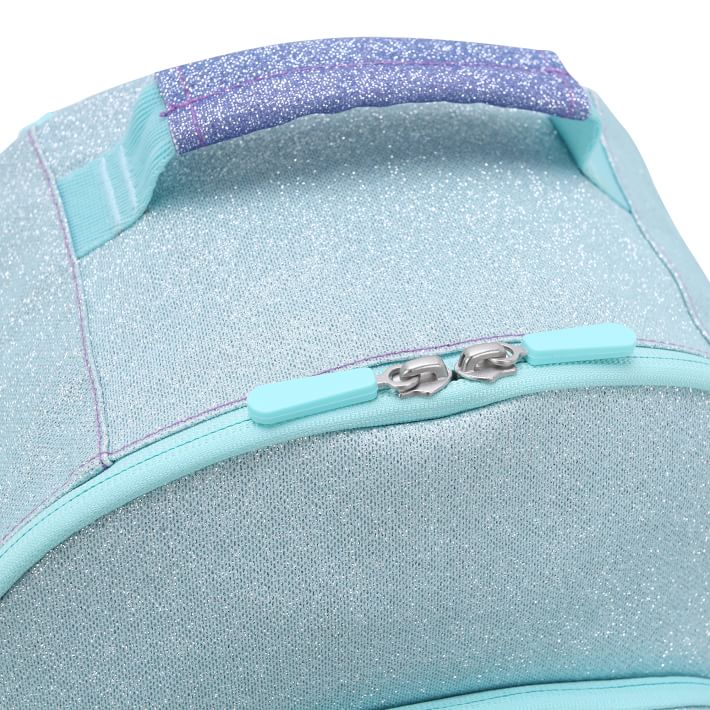 Mackenzie Lavender Aqua Ombre Glitter Backpack & Lunch Bundle, Set Of 3