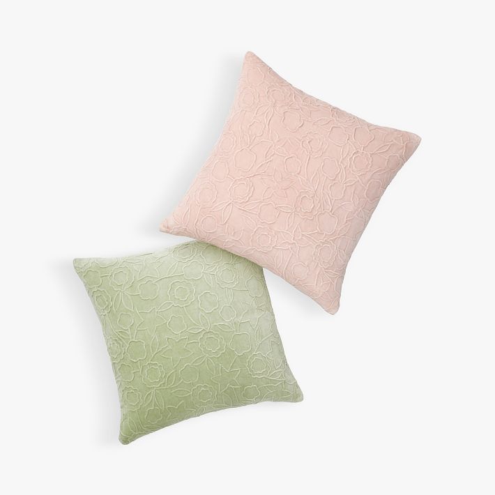 Velvet shop floral pillow