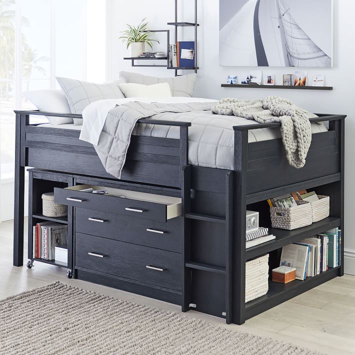 Queen low hot sale loft bed