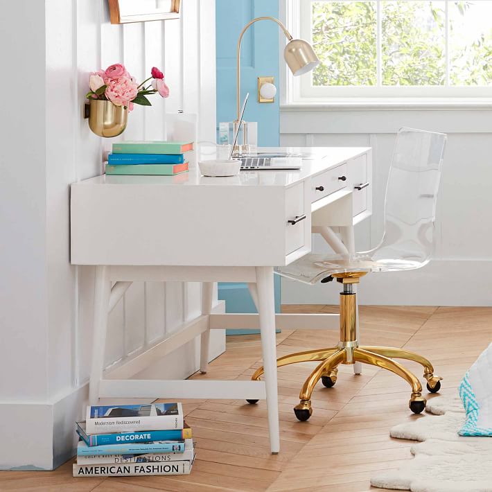 Piper Acrylic Desk Chair | Pottery Barn Teen