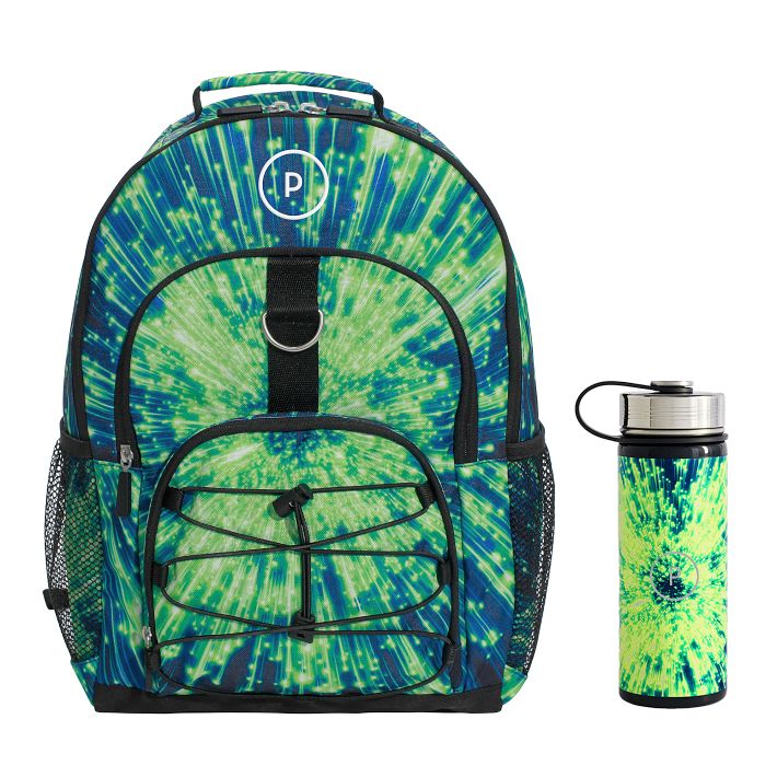 Neon Hyperdrive Backpack and Slim Water Bottle Bundle