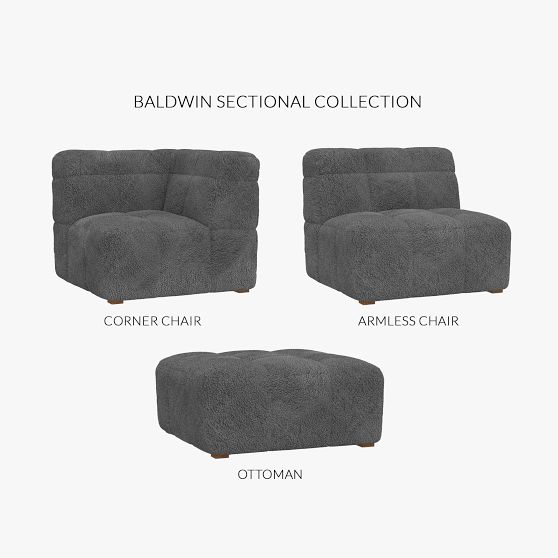 Build Your Own Baldwin Sectional (Dark Espresso Feet) Pottery Barn Teen