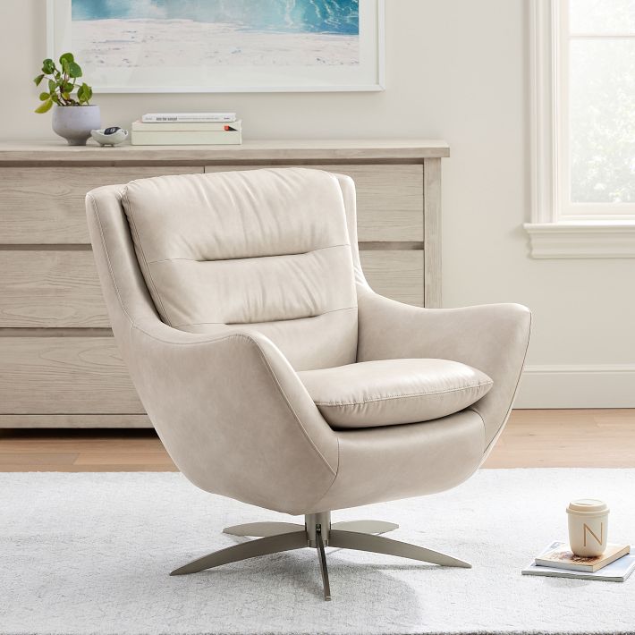Faux Leather Lennon Lounge Chair | Pottery Barn Teen
