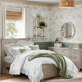 Alana Floral Wallpaper | Pottery Barn Teen