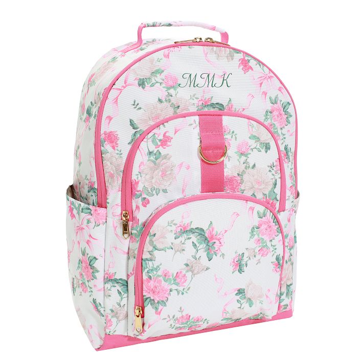 Our Chic Women's Pink Floral Fun Backpack Cooler Chair Kit