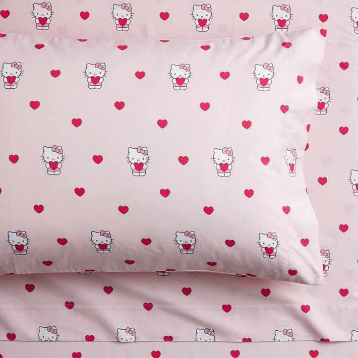 Hello Kitty® Organic Heart Sheet Set Size Full