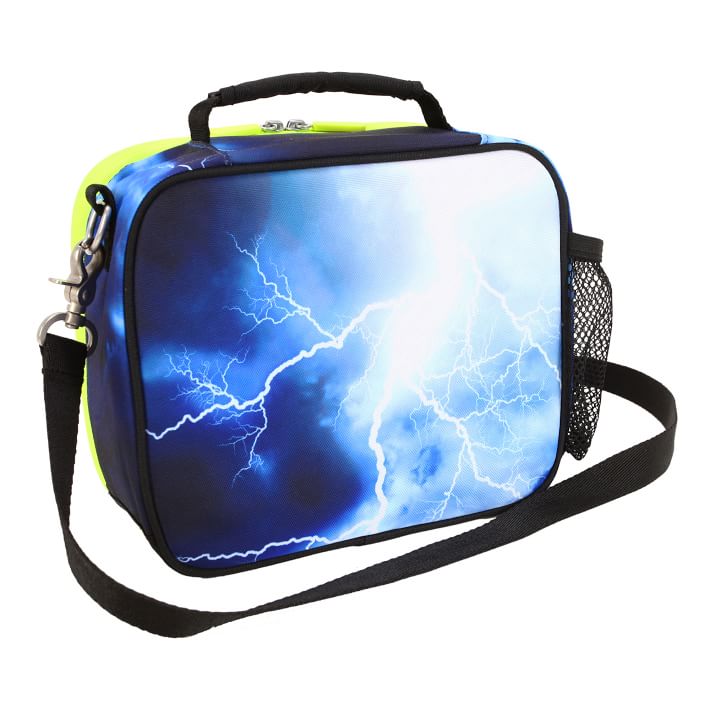 The Lunch Box with Green On Blue Spotlight Lunch Bag