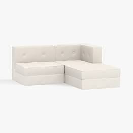 Piped Cushy Storage Sectional Set