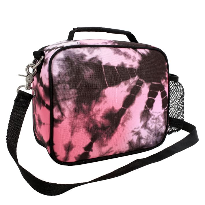 Pink and best sale black lunch bags