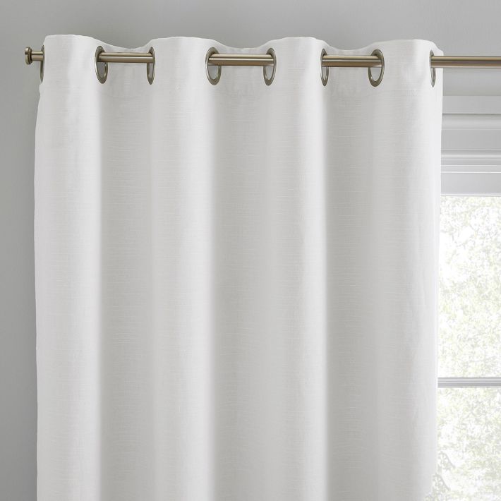 Buy 100% Total Blackout Linen Blend Grommet Curtains