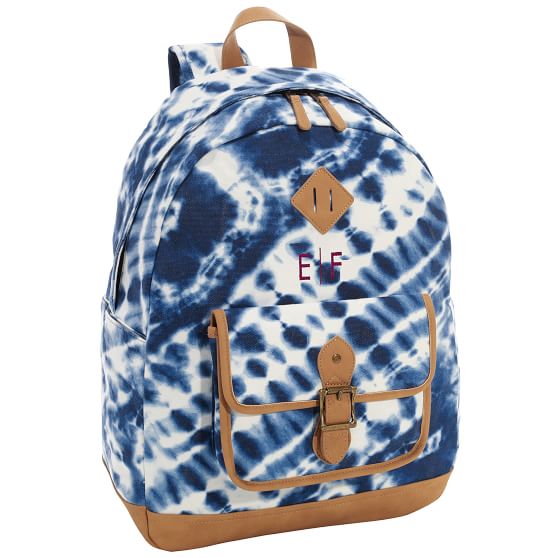 Northfield Navy Carmel TieDye Recycled Backpacks Pottery Barn Teen