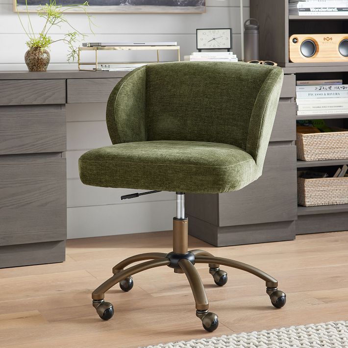 Fallbrook Olive Desk Chair, Fine Furniture