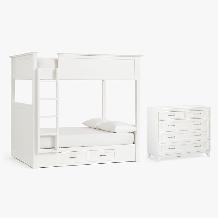 Hampton Bunk Bed &amp; 5-Drawer Dresser Set