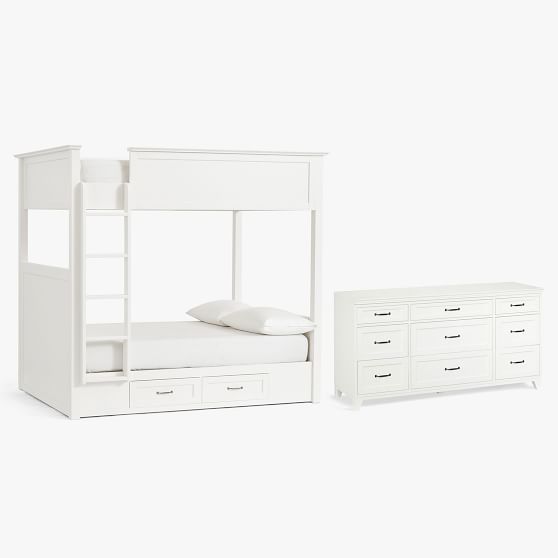 Hampton Teen Bunk Bed with Dresser Pottery Barn Teen
