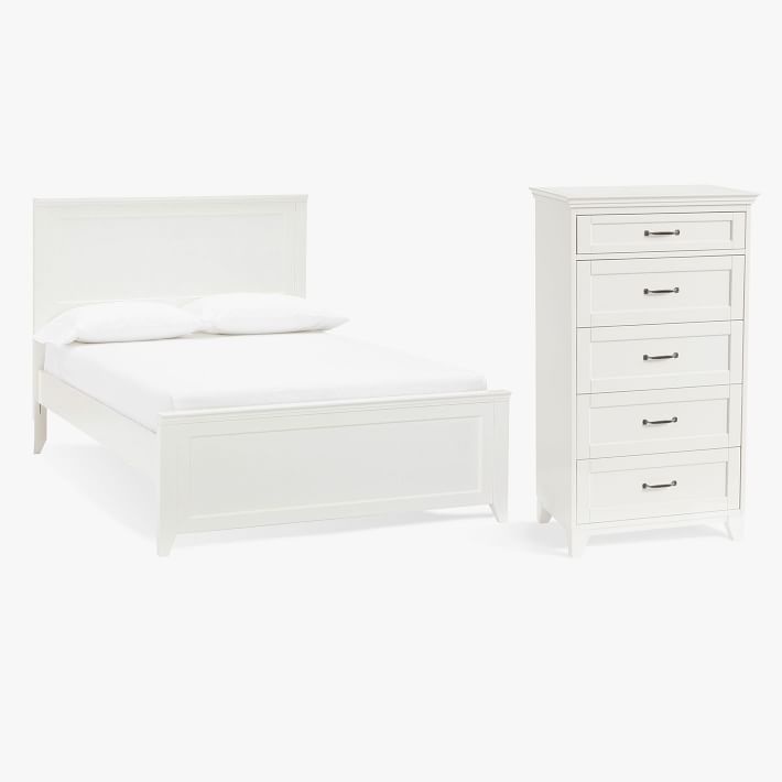 Hampton Classic Bed & 5Drawer Tall Dresser Set Pottery Barn Teen
