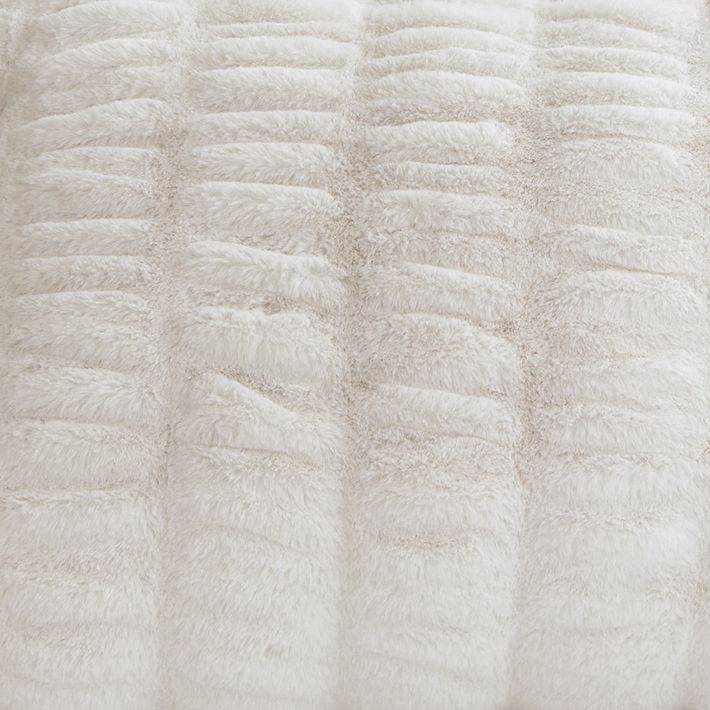 Ruched Faux-Fur Comforter | Pottery Barn Teen