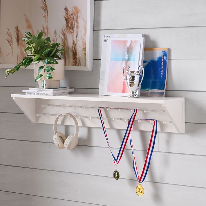 Trophy Medal Display Shelf - White