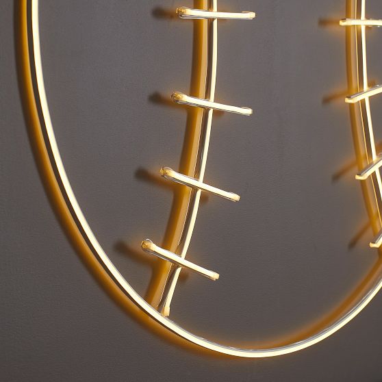 Baseball Neon Sign LED Wall Decor - Dimmable Sports Light For Room, Bar & Man Cave