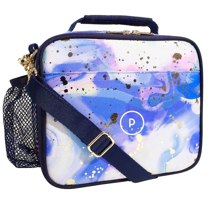 Gear-Up Color Flow Gold Metallic Deep Blue Cold Pack Lunch Box