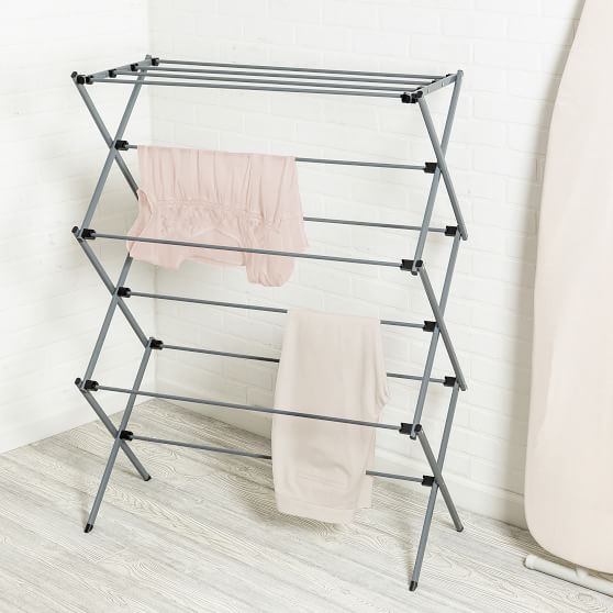 Oversized Folding Laundry Drying Rack Pottery Barn Teen