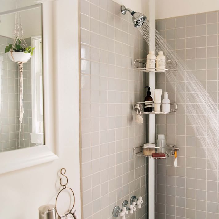 Simple Spaces SHOWER CADDY SMALL WHITE
