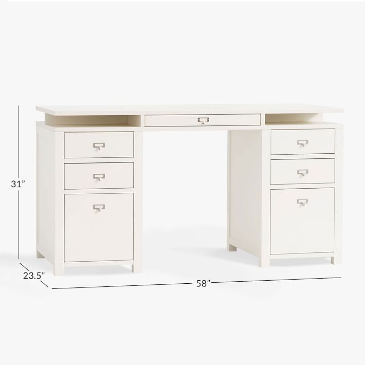 Customize-It Simple Storage Pedestal Teen Desk