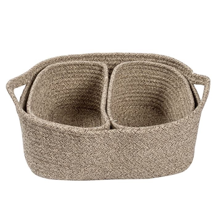 Dotted Line™ Nested 3 Piece Fabric Basket Set & Reviews