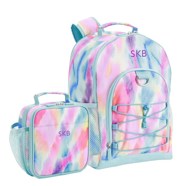 Kawaii Backpack Set Tie Dye Cartoon Pattern School Bag With - Temu