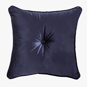 Upholstered Square Velvet Pillow