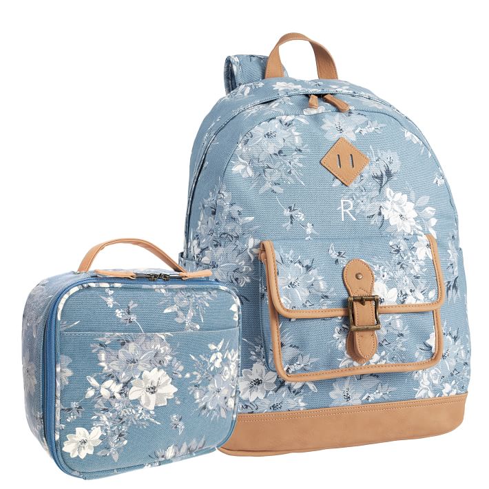 Northfield Camilla Floral Light Blue Backpack &amp; Cold Pack Lunch Bundle