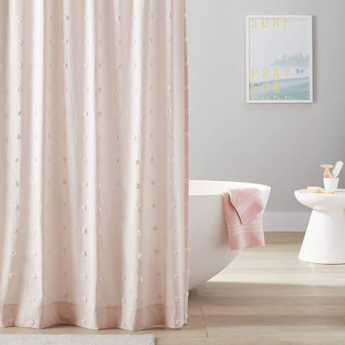 Tufted Pom Shower Curtain