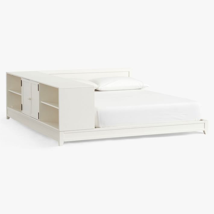 Platform bed deals with cubby storage