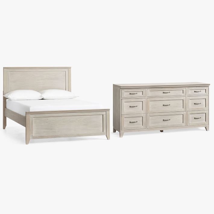 Hampton Classic Bed &amp; 9-Drawer Dresser Set