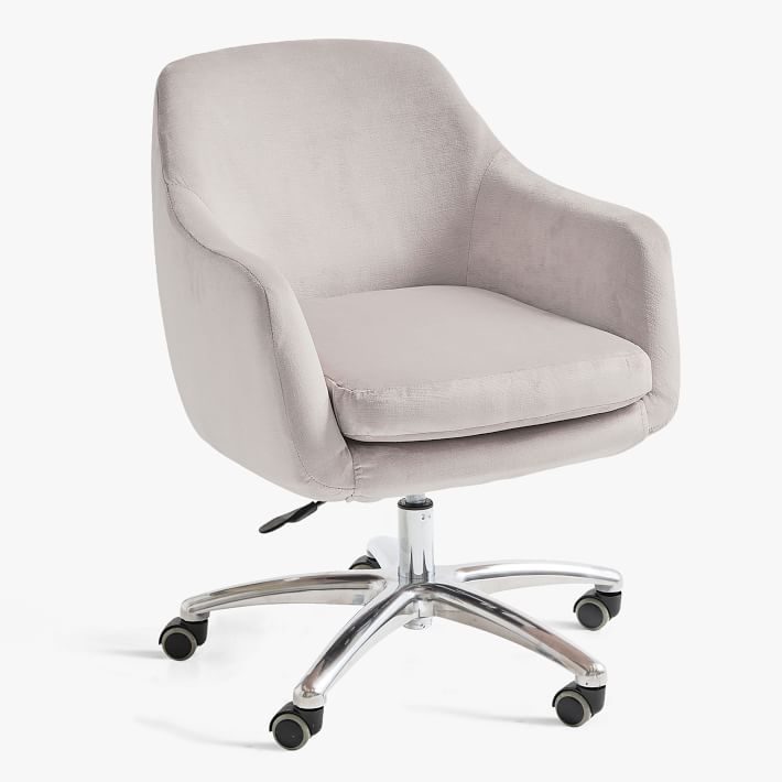 Velvet Baylor Swivel Desk Chair