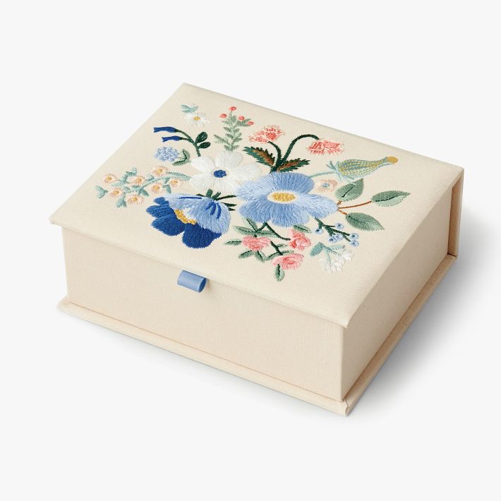 Rifle Paper Co. Garden Party Embroidered Keepsake Box Pottery Barn Teen