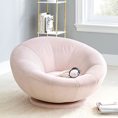 Performance everyday velvet outlet rose groovy swivel chair