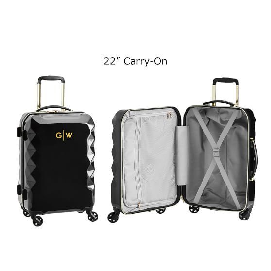 Luxe HardSided Black Luggage, Set of 2 Pottery Barn Teen