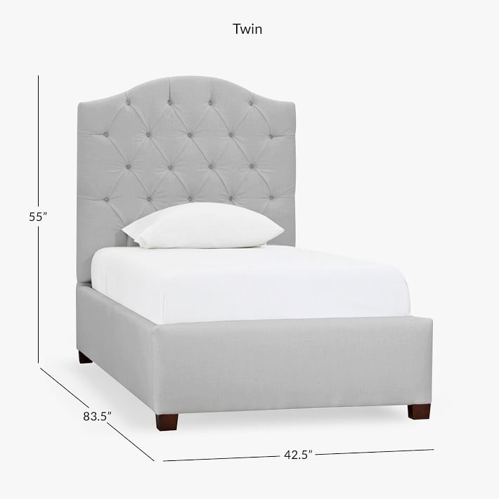 Eliza tufted store bed