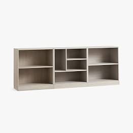 Stack Me Up Triple Mixed Shelf Low 90" Bookcase