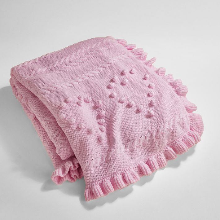 LoveShackFancy Calantha Throw in Pink