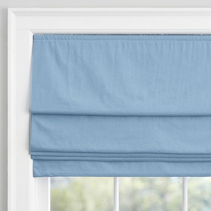Washed Linen Roman Shade